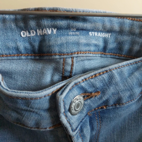 2 pair Women's High-Rise jeans size 16P Old Navy Straightleg & Skinny Casual - Picture 8 of 9